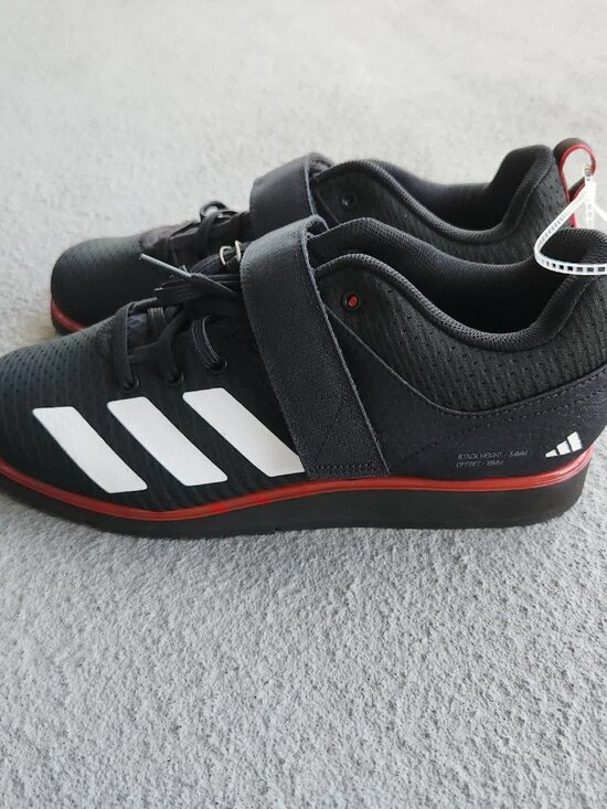Adidas Powerlift 5 Weightlifting Men\'s Shoes Size 8 Black Red IH8238 main image 13